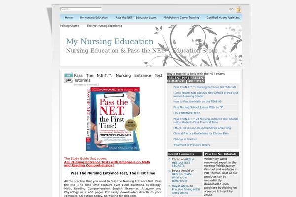 mynursingedu.com site used Silent-crystal