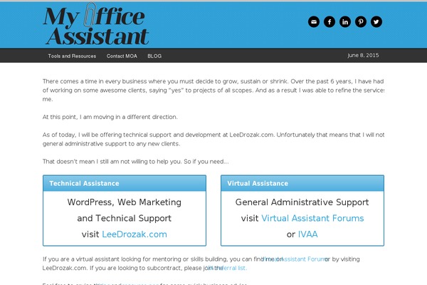 myofficeassist.com site used Jemma