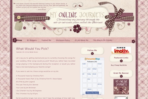 Hanging theme site design template sample