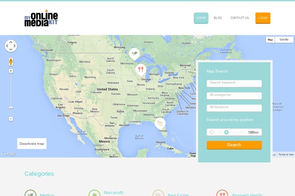 Business Finder theme site design template sample