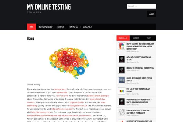 Hiero theme site design template sample