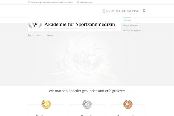 Dental-clinic theme site design template sample