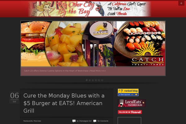 Flipblog theme site design template sample