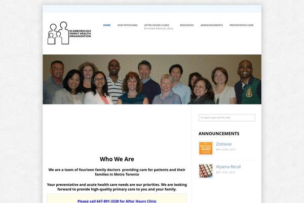 Medical theme site design template sample
