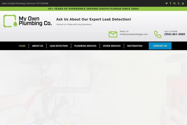 Plumbing theme site design template sample