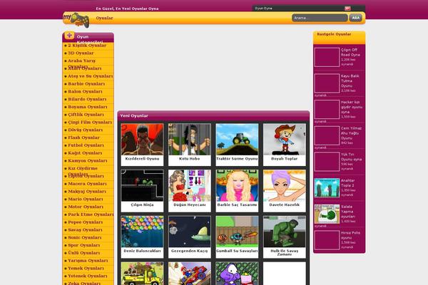 Oyun Kenti theme site design template sample