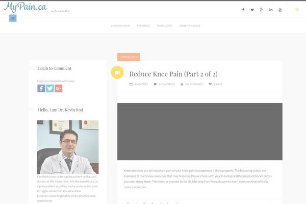 mypain.ca site used Selfieblog
