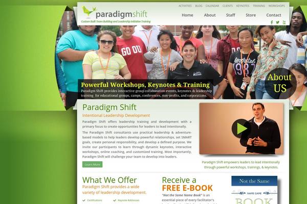 Shift theme site design template sample