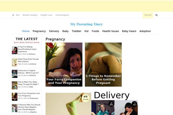 Site using Magazine3-widgets plugin