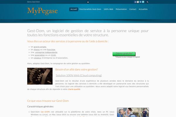 Flare theme site design template sample
