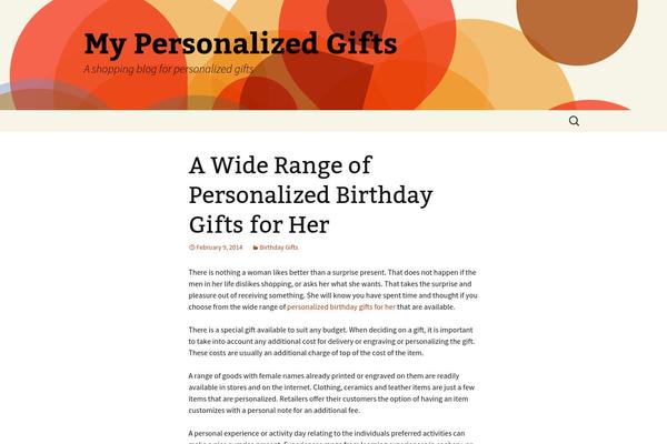 Twenty Thirteen theme site design template sample