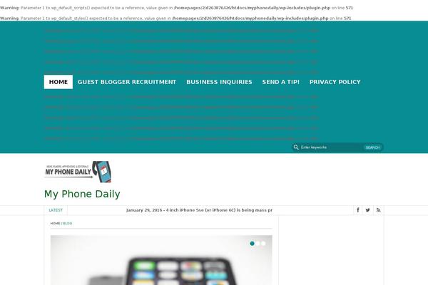 myphonedaily.com site used FastNews Light