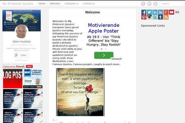iPin theme site design template sample