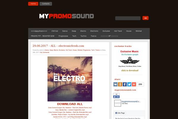 Quadro theme site design template sample