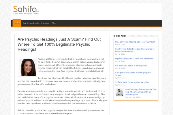 Sahifa theme site design template sample
