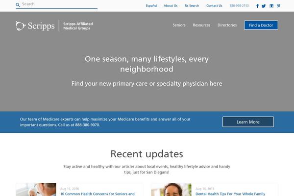 myqcare.com site used Scrippsamg