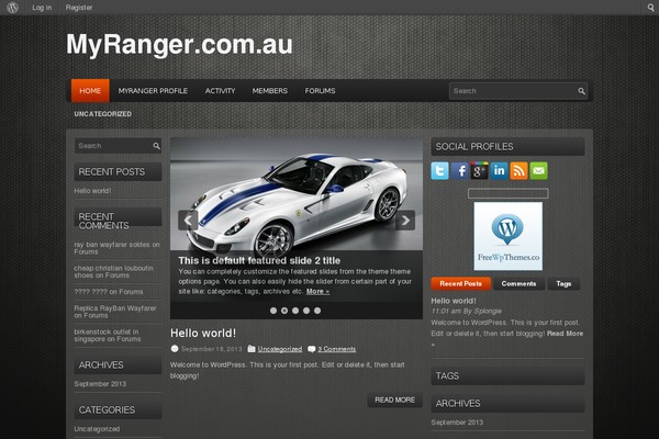 Prosuv theme site design template sample