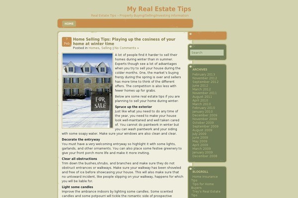 myrealestatetips.biz site used diary-cute