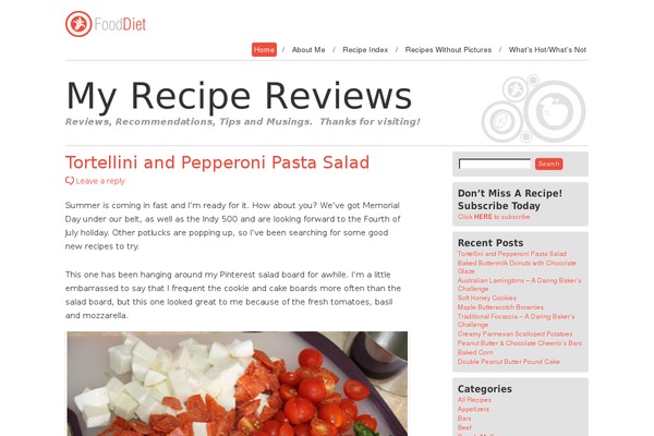 Food and Diet theme site design template sample
