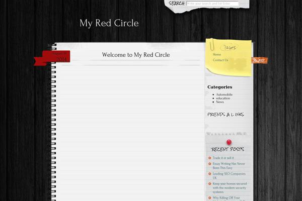 Anarcho Notepad theme site design template sample