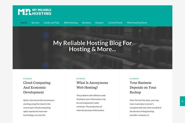 Radius theme site design template sample