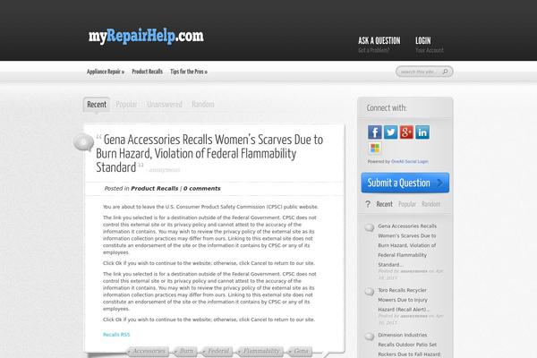 myrepairhelp.com site used AskIt