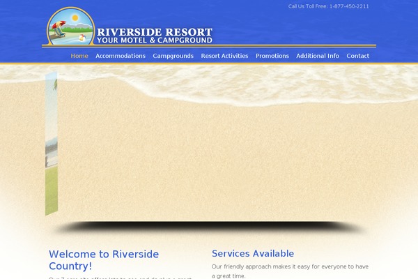 Riverside theme site design template sample