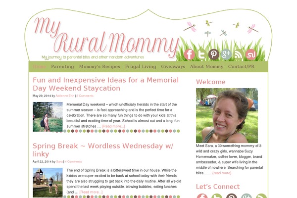 Magazine theme site design template sample
