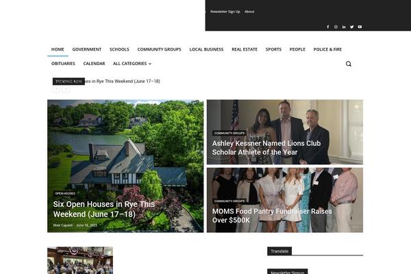 Site using Td-newsletter plugin