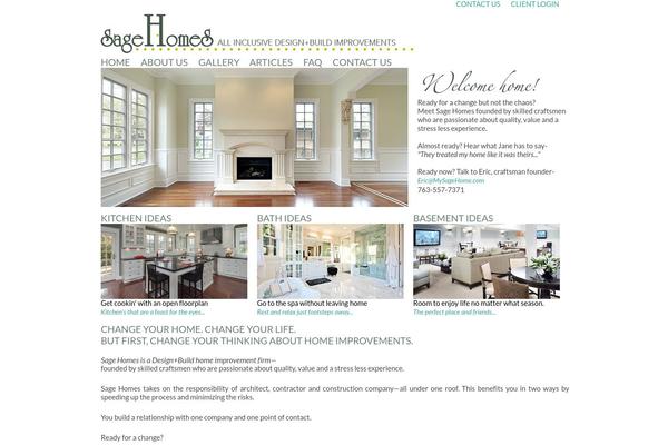 Custom theme site design template sample