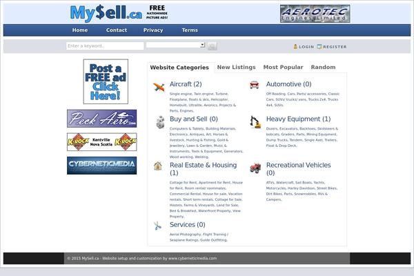 Classifiedstheme theme site design template sample