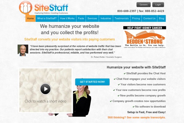 Site using Easy Modal plugin