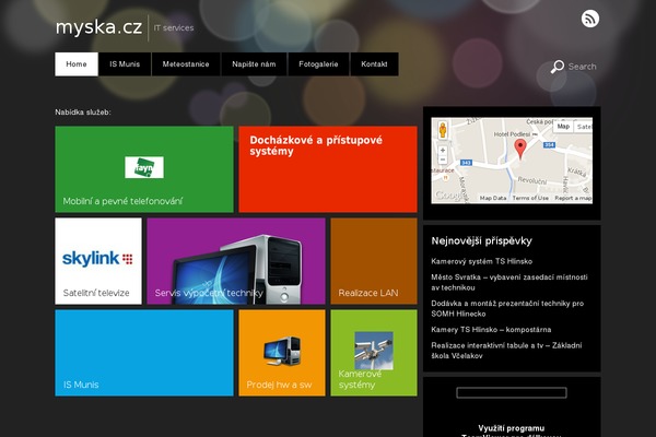 Metro theme site design template sample