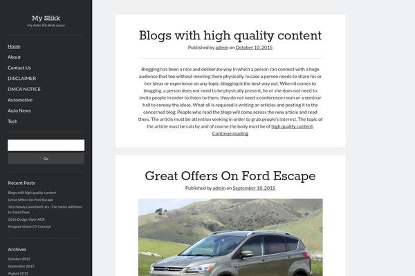 Author theme site design template sample