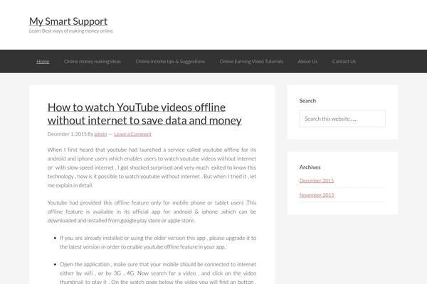Beginner theme site design template sample