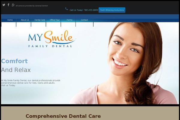 mysmilefamilydental.com site used Wp-mobile-2