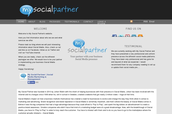 Site using FeedBurner Footer SlideUp plugin