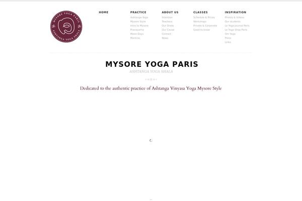 mysoreyogaparis.com site used Velvet