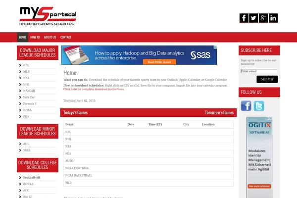 Sports theme site design template sample