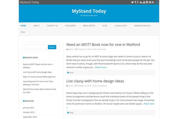 WordPress website example screenshot