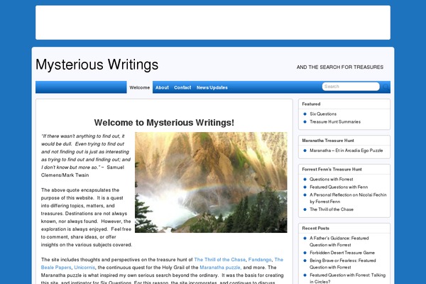 mysteriouswritings.com site used Suffusion