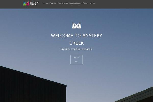 Tesseract theme site design template sample