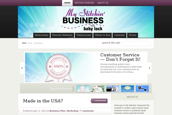 eNews theme site design template sample
