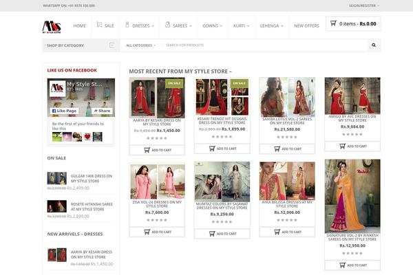 Site using Wooswipe plugin