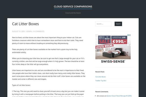 Finch theme site design template sample