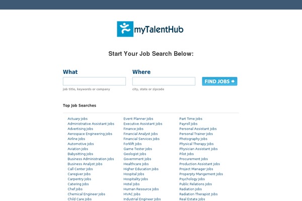 mytalenthub.com site used Jobroller-prima-blue