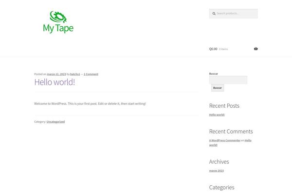 Storefront theme site design template sample