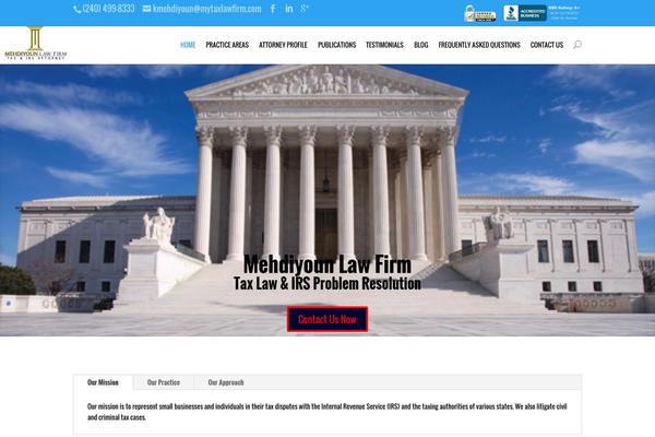 Divi Child theme site design template sample
