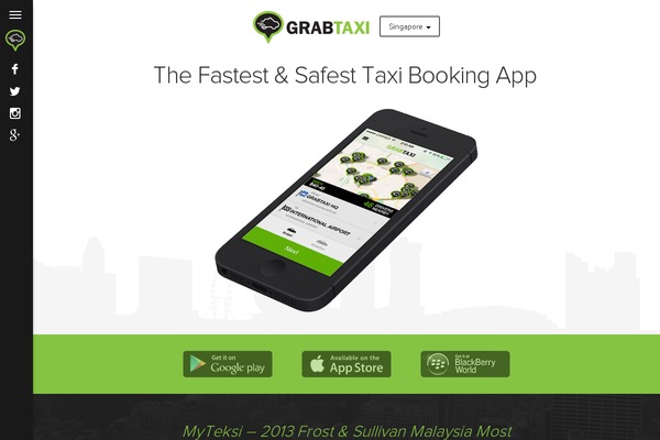 myteksi.com site used Grabsg