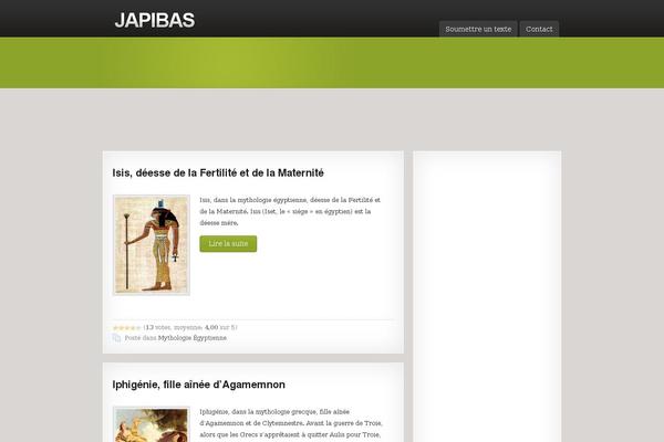 Japibas theme site design template sample
